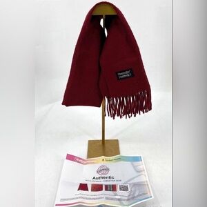 Christian Dior Red Fringe Scarf Vintage Like new